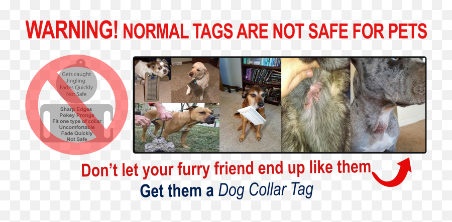 Dog Collar Tag Custom Silent Slide On Rubber Tags Safer - Dog Collar With Tag Emoji,Dog Tags Png