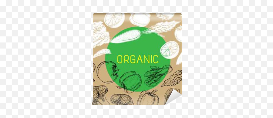 Healthy Organic Eco Vegetarian Food Logo Design Vector Template Wall Mural U2022 Pixers - We Live To Change Emoji,Organic Food Logo