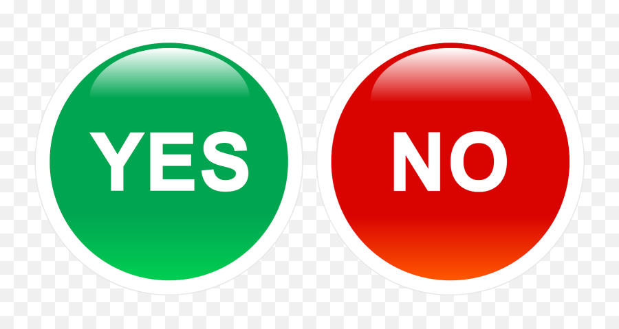 Yes Or No Png U0026 Free Yes Or Nopng Transparent Images Emoji,No Icon Transparent