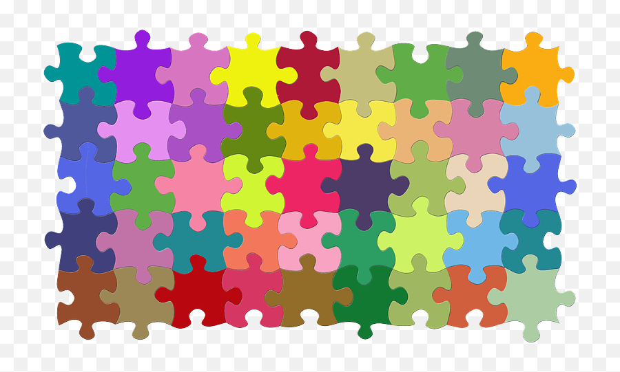 Colourful Puzzle Clipart - Mainan Bongkar Pasang Besar Emoji,Puzzle Clipart
