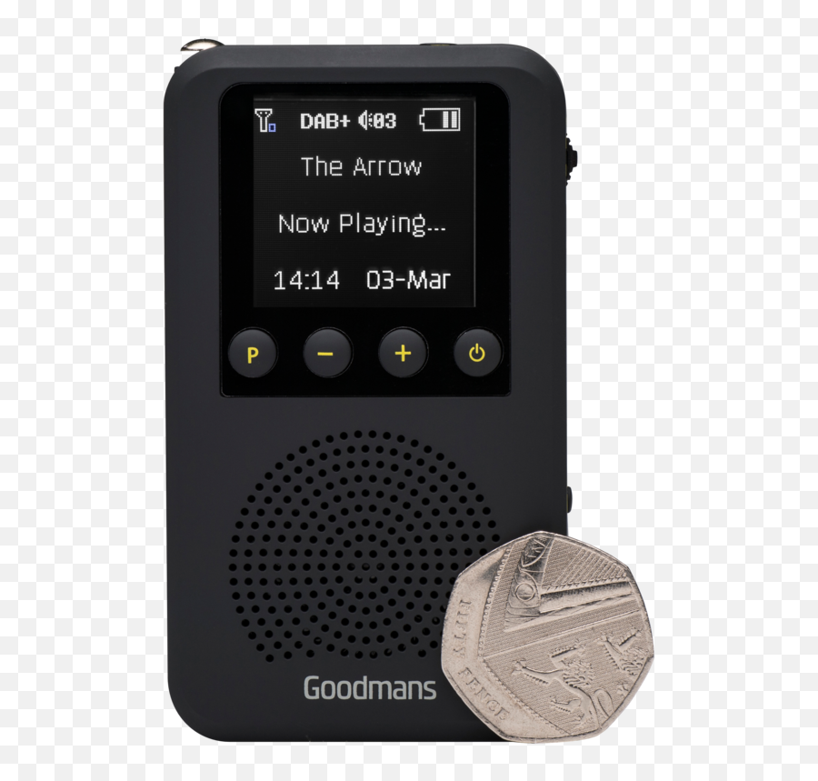 Goodmans Pocket Dab Portable Digital Radio Built - In Speaker Rechargeable Emoji,Dab Transparent Background