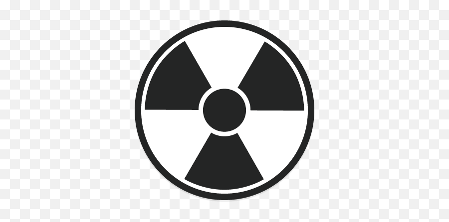 Download Hd Nuclear Hazard - Nuclear Sign Transparent Png Emoji,Hazard Png