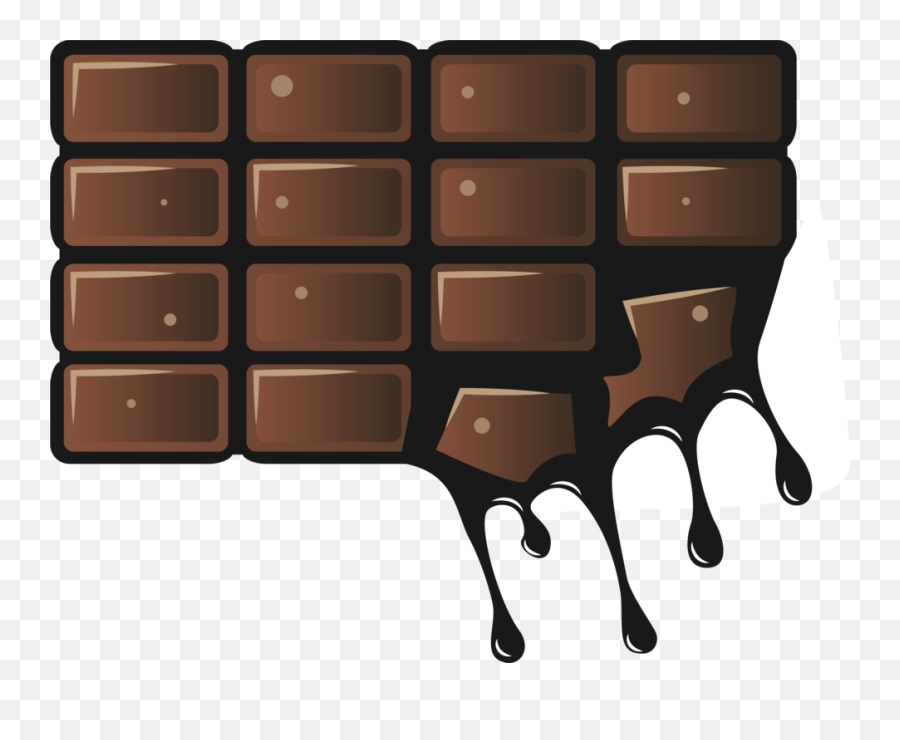 Chocolate Clipart Chocolate Bar - Clip Art Melting Chocolate Emoji,Chocolate Clipart