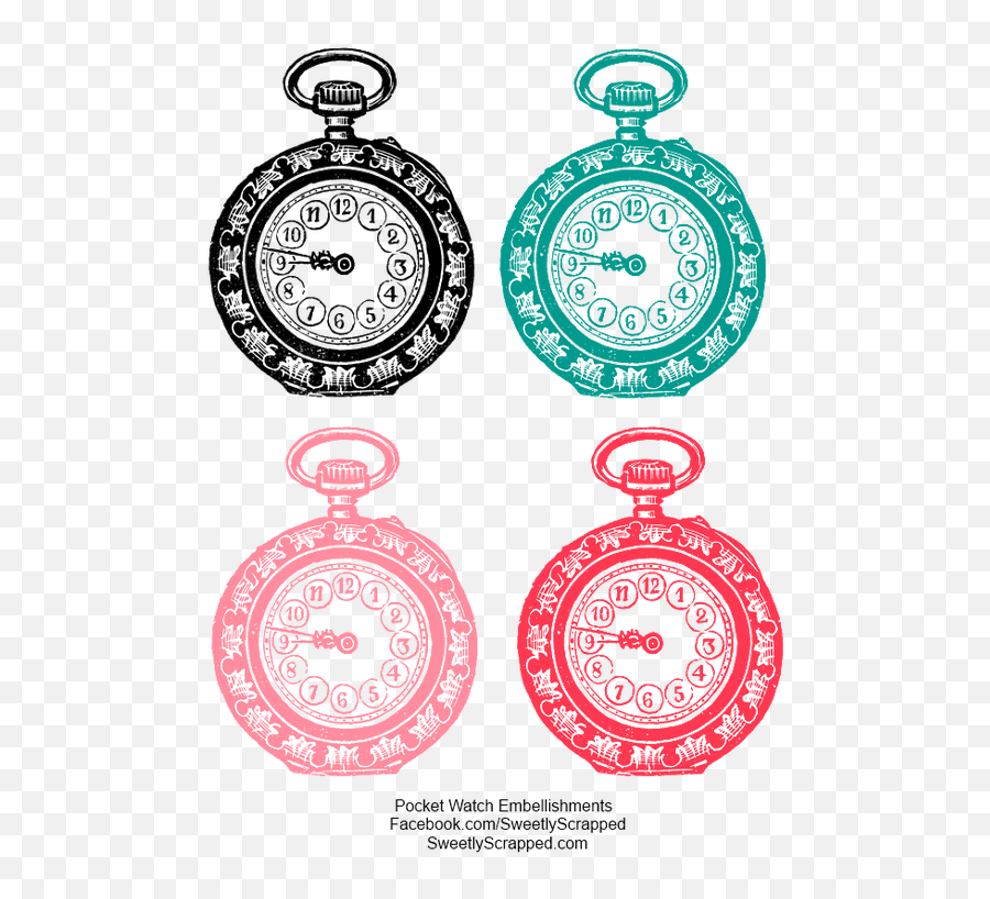 Clocks Clock Faces - Sweetly Scrapped U0027s Free Printables Emoji,Pocketwatch Clipart