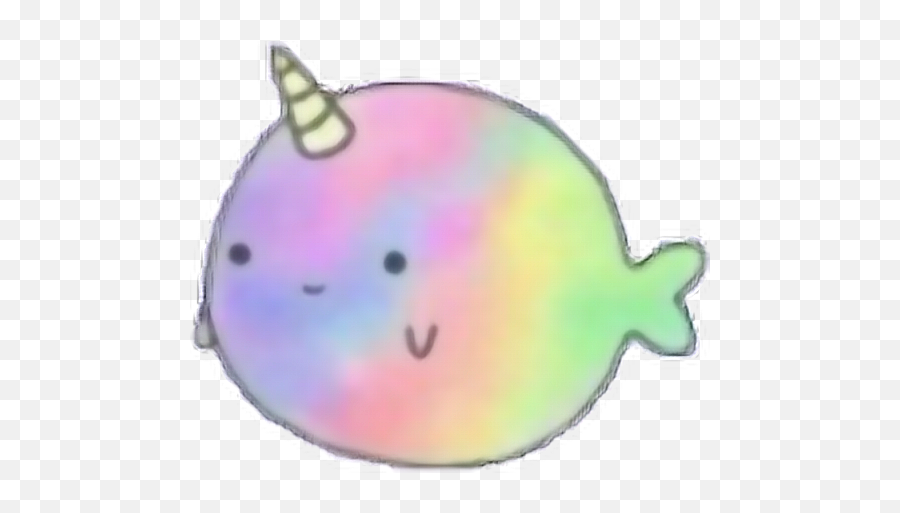 Omfg Unicorn Fish Fat Puffy Rainbow Overlay Sticker Emoji,Rainbow Unicorn Clipart