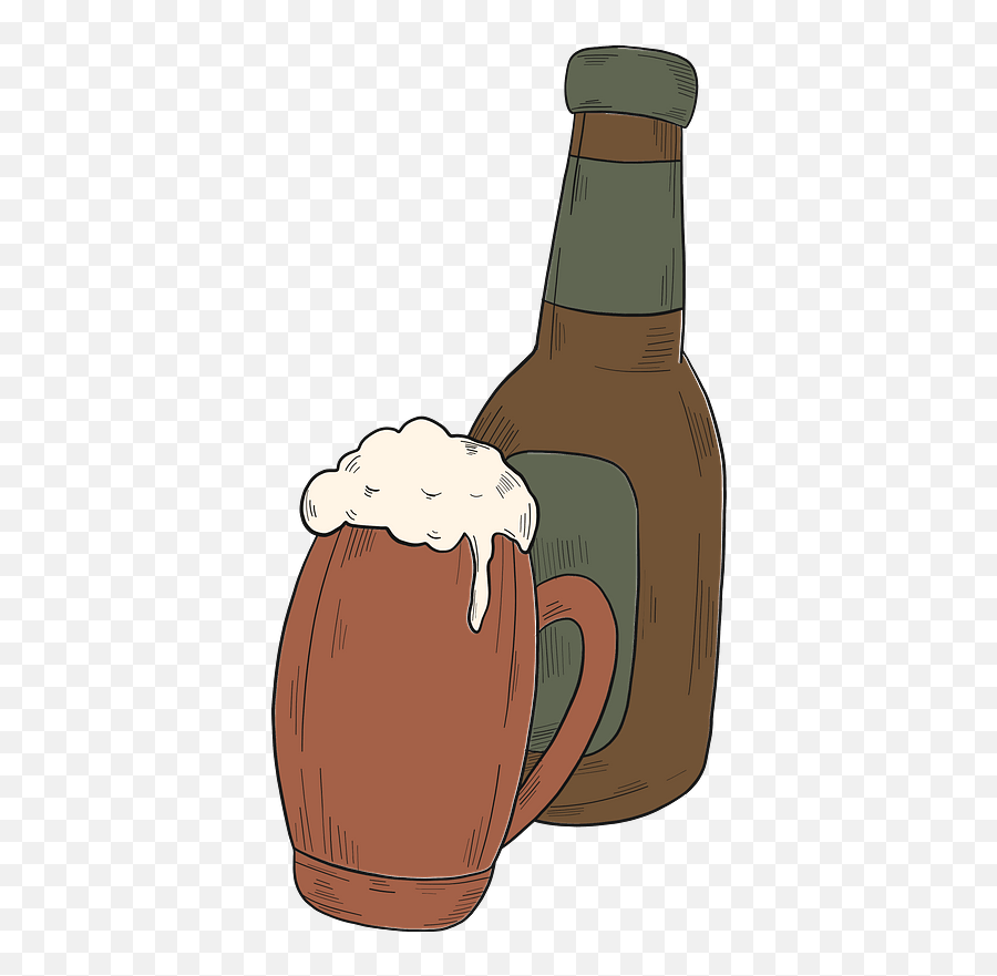 Beer Clipart Free Download Transparent Png Creazilla - Serveware Emoji,Beer Bottle Clipart