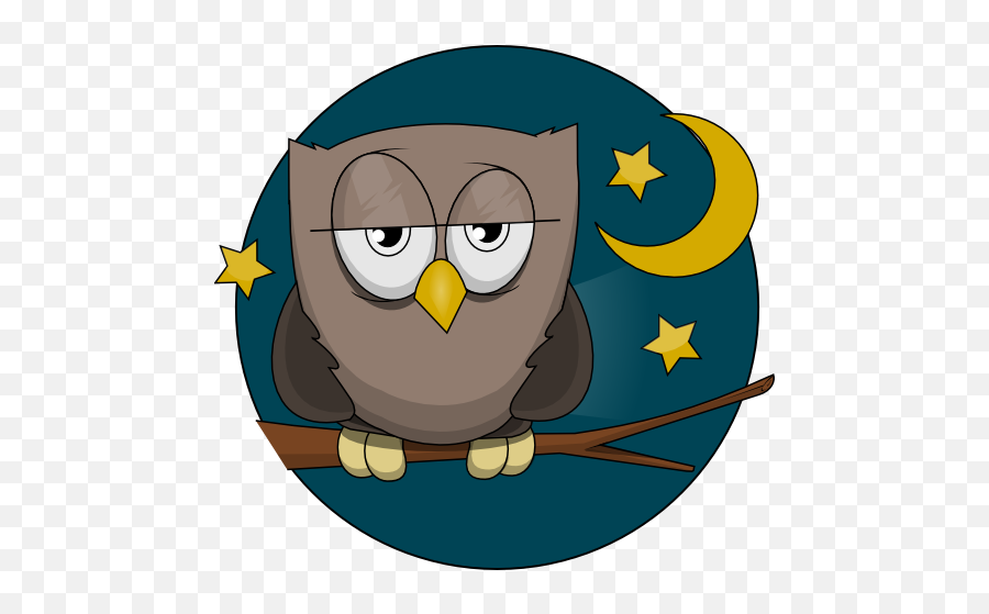 Sleepy - Sleepy Owl Clipart Emoji,Owl Clipart