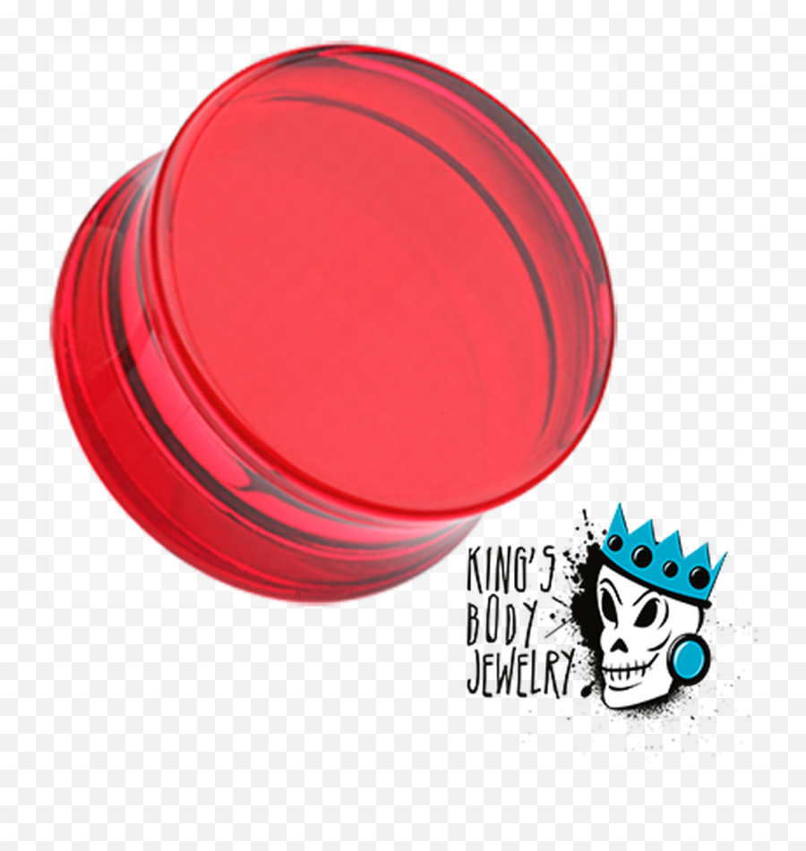 Red Acrylic Double Flare Plugs Gauge - Kings Body Jewelry Emoji,Red Flare Png