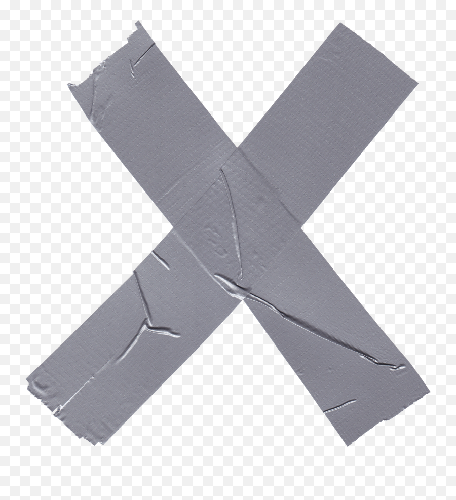 4 Cross X Duct Tape Transparent - Transparent Duct Tape Strip Emoji,X Png