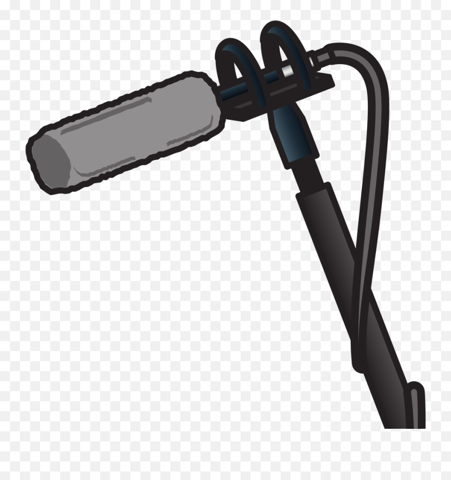 Onlinelabels Clip Art - Film Microphone Clip Art Emoji,Shotgun Clipart