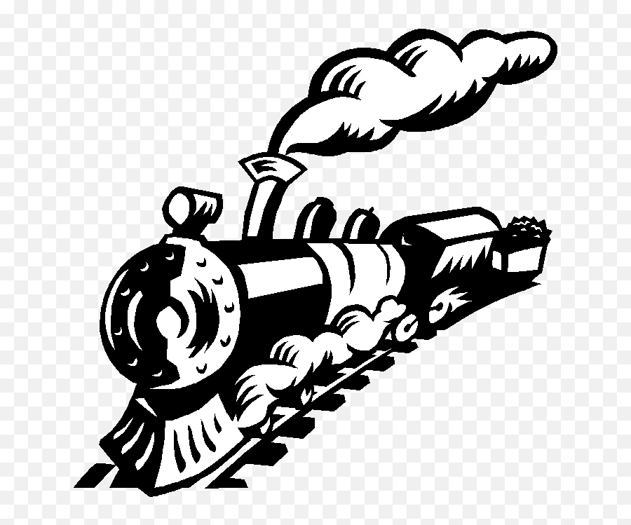 Free Steam Train Silhouette Clip Art Download Free Clip Art - Animated Train Logo Emoji,Train Clipart Black And White