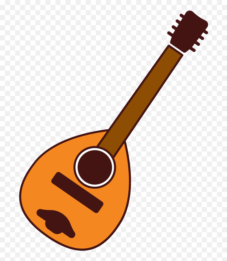 Free Stringed Music Instrument Banjo - Folk Transparent Background Emoji,Banjo Png