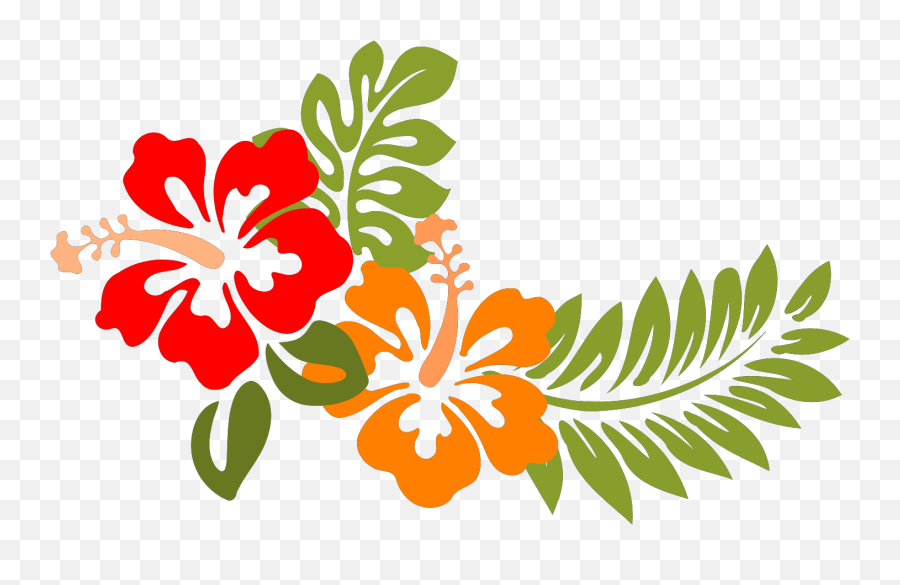Hibiscus Svg Vector Hibiscus Clip Art - Transparent Hawaiian Flower Png Emoji,Hibiscus Clipart