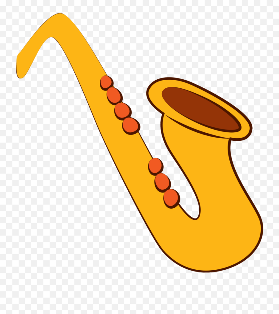 Music Instrument Saxophone 1206605 Png - Cartoon Guitar And Flute Emoji,Saxophone Png