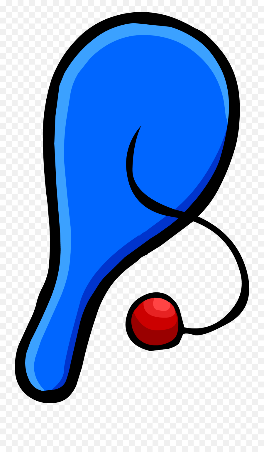 Club Clipart Ball - Paddle Ball Png Emoji,Club Clipart