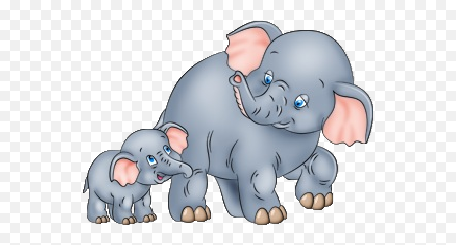 Elephant Clipart Png Png Images - Elephant And Baby Elephant Clipart Emoji,Elephant Clipart Png