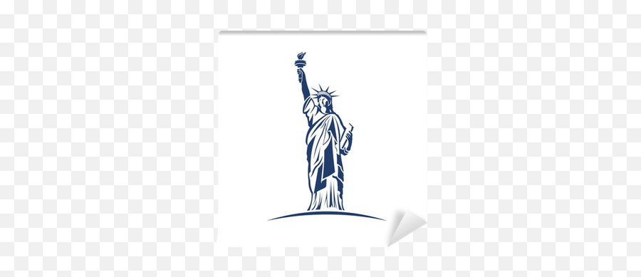 Statue Of Liberty Image Logo Wall Mural - Estatua Da Liberdade Vetor Emoji,Statue Of Liberty Logo