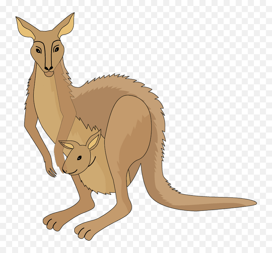 Kangaroo Clipart - Eastern Grey Kangaroo Emoji,Kangaroo Clipart