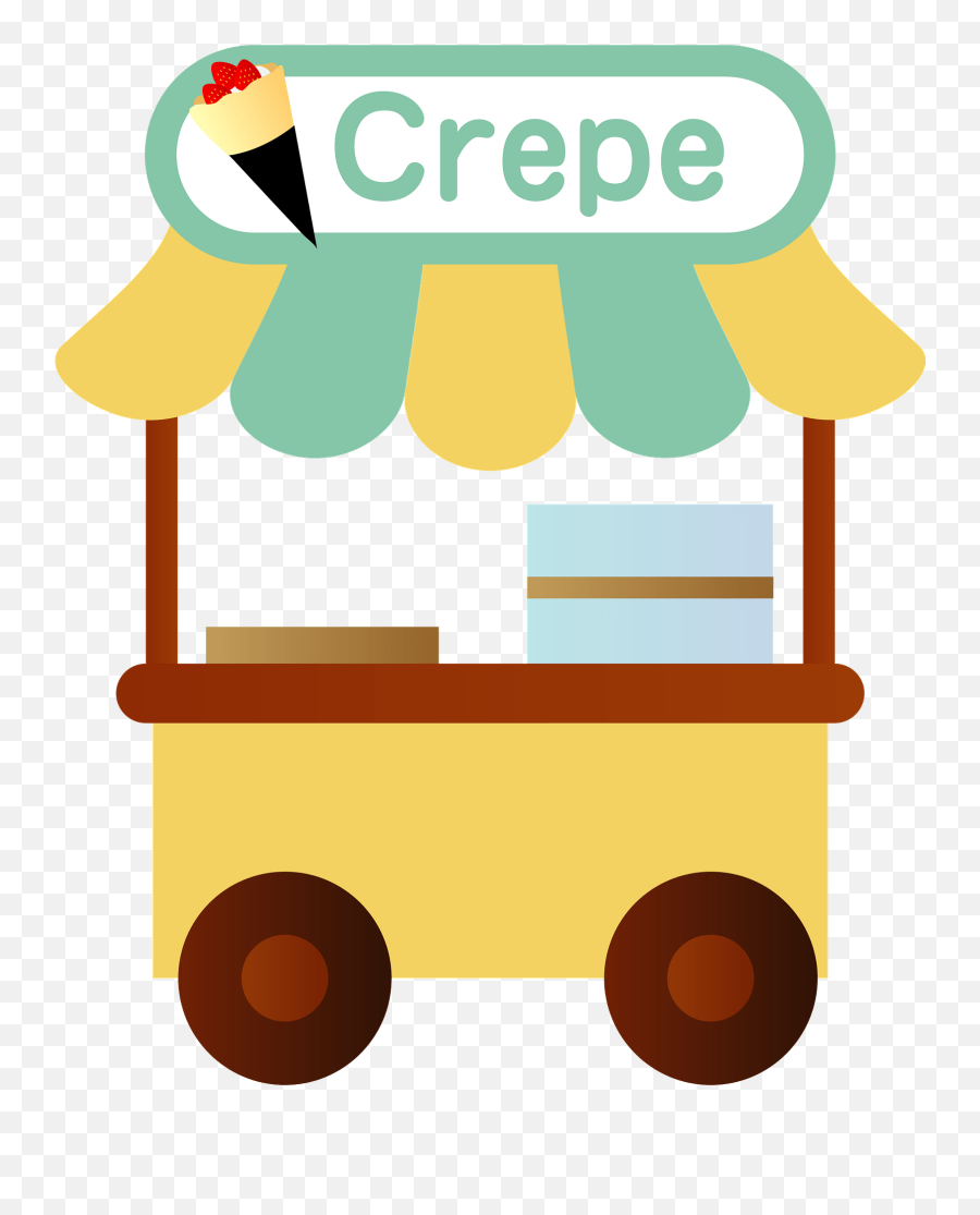 Small Creperie Clipart Free Download Transparent Png - Crepe Food Truck Clipart Emoji,Ice Cream Truck Clipart