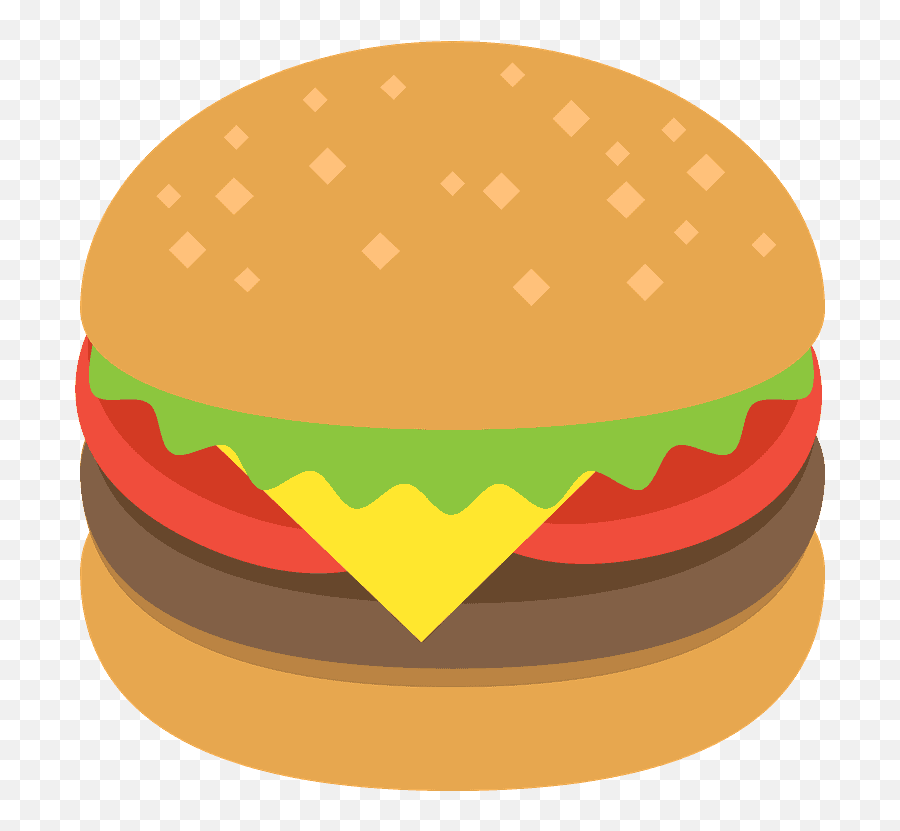 Hamburger Emoji Clipart - Emoji Hamburger Png,Hamburger Clipart