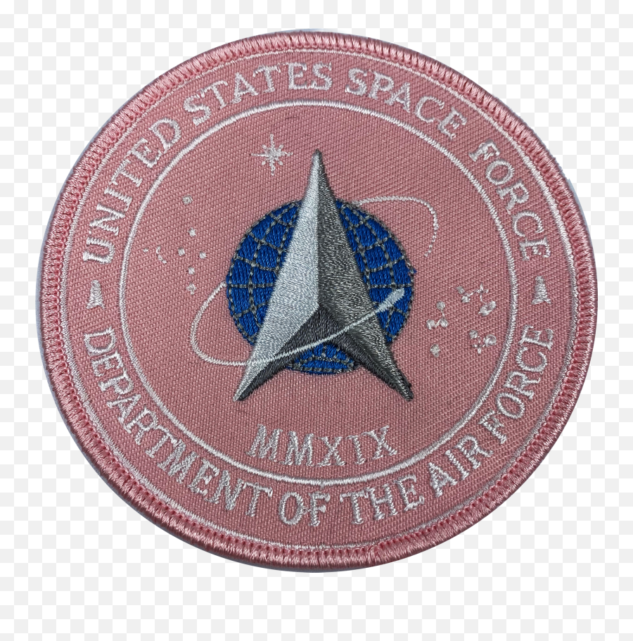 Cl4 - 07 Pink Breast Cancer Awareness United States Space Dot Emoji,Space Force Logo