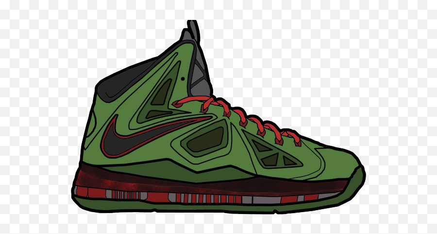 Nike Clipart Lebron Shoe - Dibujos De Zapatos Lebron Png Emoji,Witch Shoes Clipart