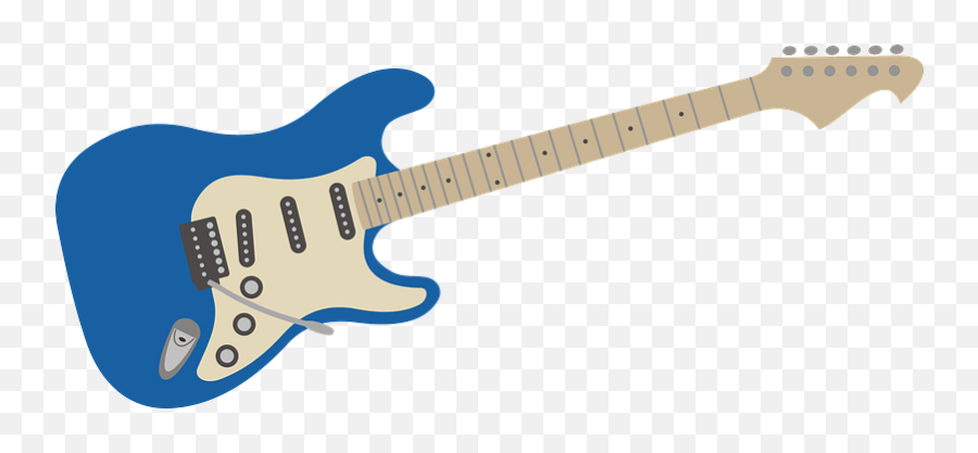 Blue Electric Guitar Clipart - Transparent Background Guitar Clipart Png Emoji,Guitar Clipart