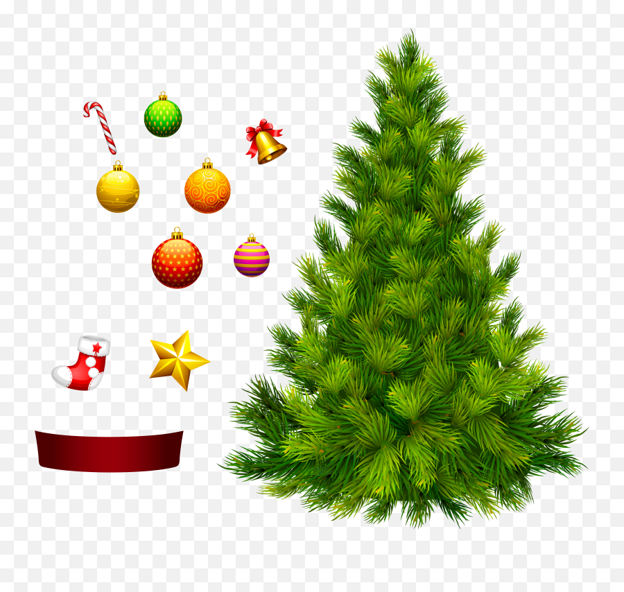 Christmas Tree Clipart Decorative - Christmas Tree No Christmas Tree Without Decorations Png Clipart Emoji,Christmas Decorations Clipart