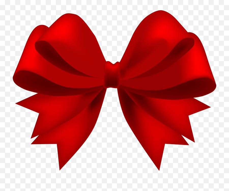 Transparent Red Christmas Bow Png - Novocomtop Emoji,Christmas Bow Clipart