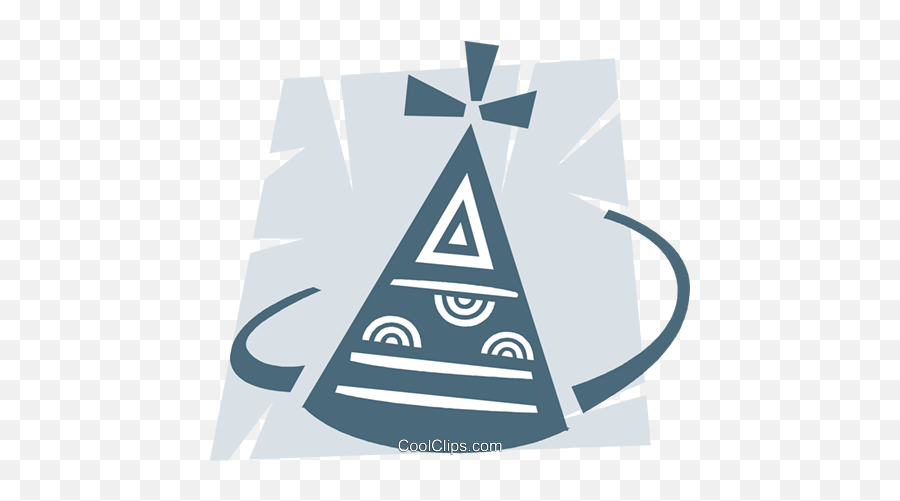 Party Hat Royalty Free Vector Clip Art Illustration - Dot Emoji,Party Hat Transparent
