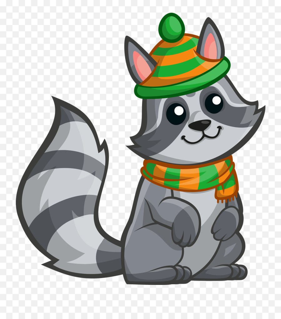 Cute Raccoon Tail Clipart - Free Png Racoon Emoji,Tail Clipart