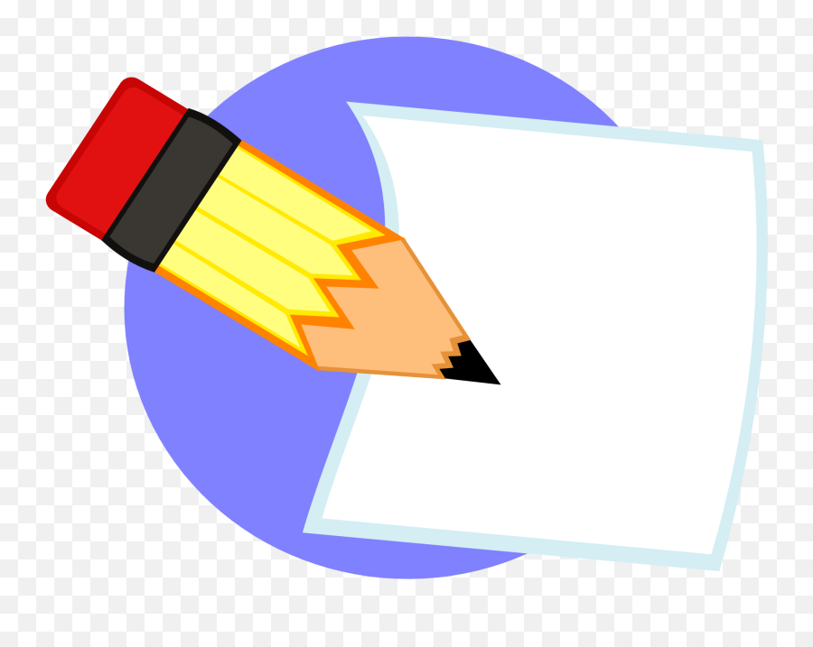Best Pencil And Paper Clipart - Pencil And Paper Clipart Emoji,Pencil Clipart