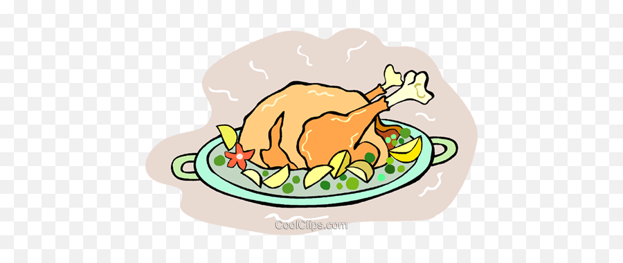 Download Roast Turkey Dinner Royalty - Thanksgiving Emoji,Turkey Dinner Clipart