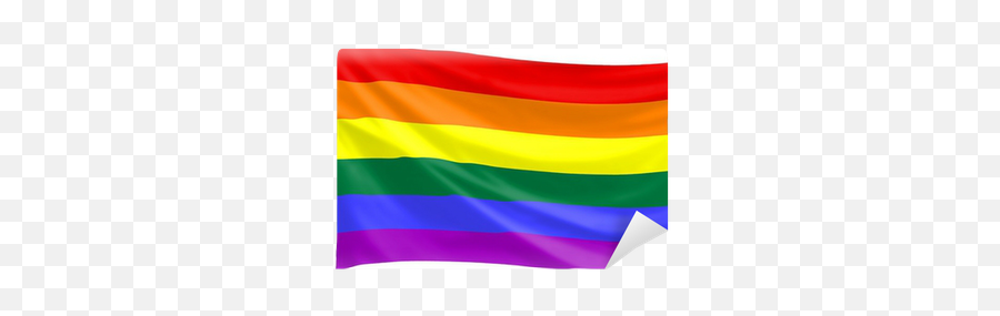 Gay Pride Flag Wall Mural Pixers - Rainbow Flag Emoji,Gay Pride Flag Png