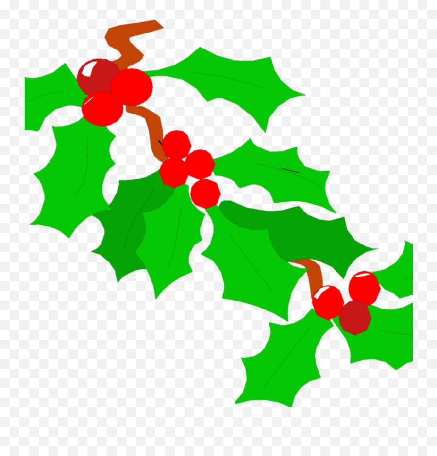 Transparent Holly Jpeg - Holly Emoji,Holly Clipart Black And White