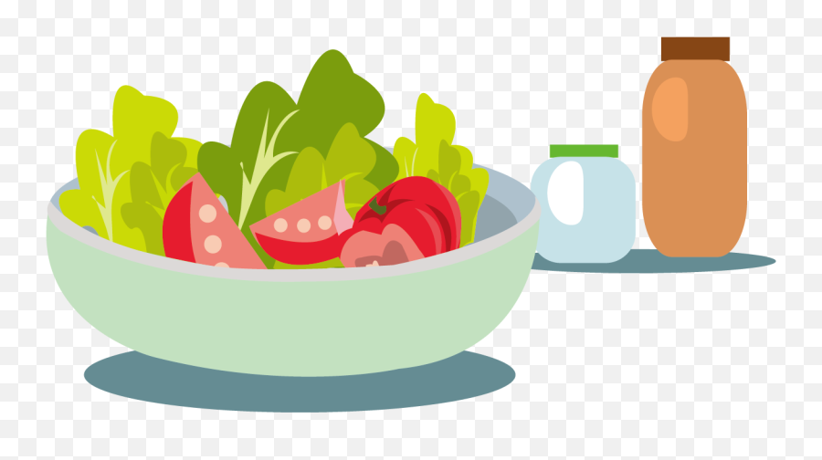 Fruit Salad Vegetable - Fruits And Vegetables Illustration Png Emoji,Clipart Dressing
