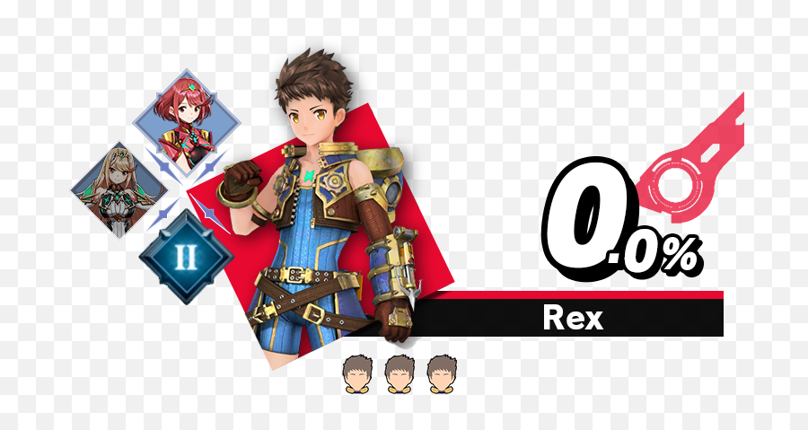 My Attempt At A Rex Ui For Smash Bros Ultimate The Idea Is - Pyra And Mythra Icons Smash Emoji,Smash Ultimate Png