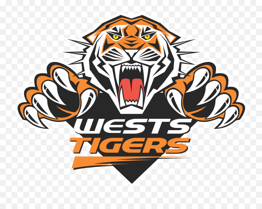 Clip Art Free Download Transparent Tiger West - West Tigers Wests Tigers Logo Emoji,Lsu Tiger Eye Logo