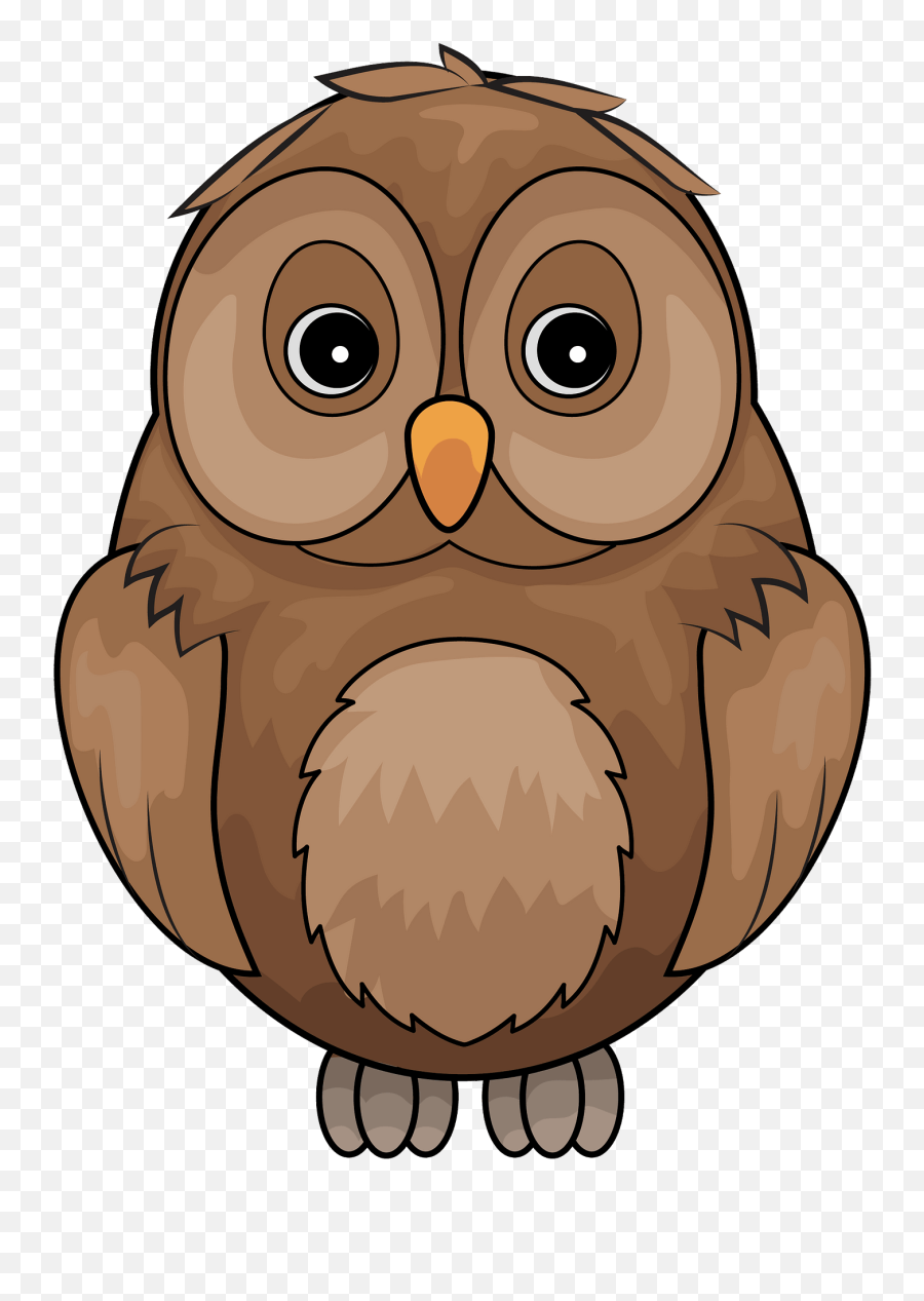 Brown Owl Clipart - Soft Emoji,Owl Clipart