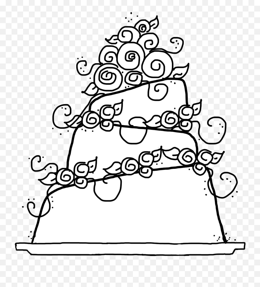Wedding Coloring Pages Rocks Cake Clipart To Color 10241024 - Kleurplaten Bruiloft Emoji,Rocks Clipart