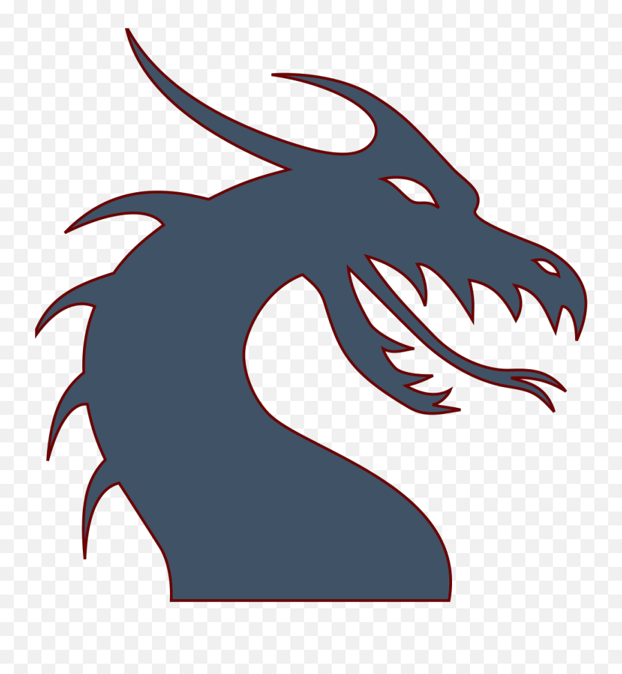 Dragon Clipart Free Download - Dragon Head Silhouette Emoji,Dragon Clipart