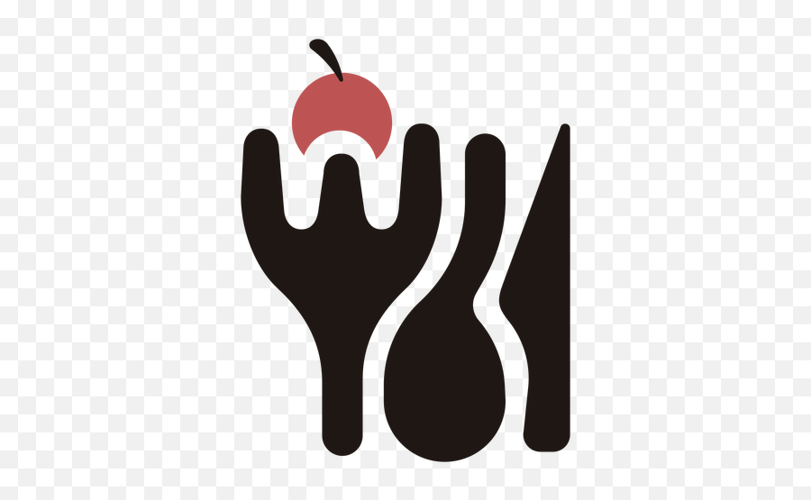 Cutlery Silhouette Logo - Transparent Png U0026 Svg Vector File Logotipo De Comida Saudavel Emoji,Silhouette Logo