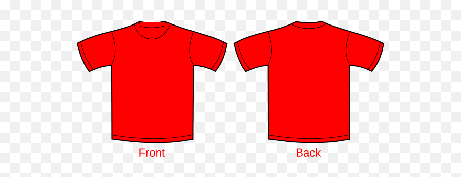 Library Of Blank Red T Shirt Free - Template Red Shirt Plain Emoji,Shirt Clipart