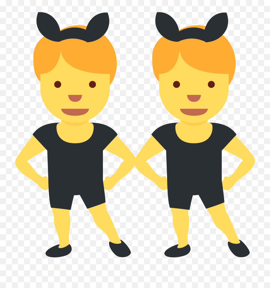 U200d Men With Bunny Ears Emoji - Meaning,Bunny Ears Png