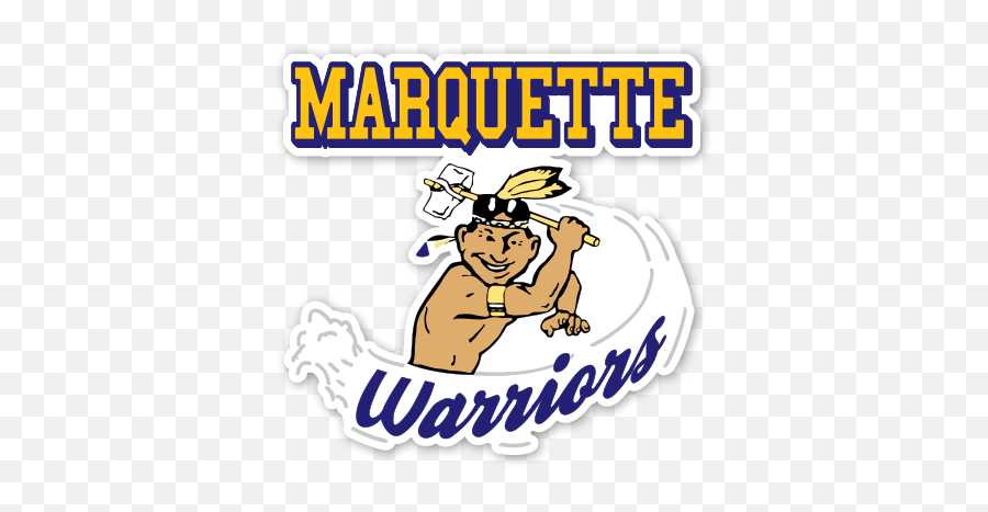 Marquette Warriors Logos - Vintage Marquette Warriors Logo Emoji,Marquette Logo
