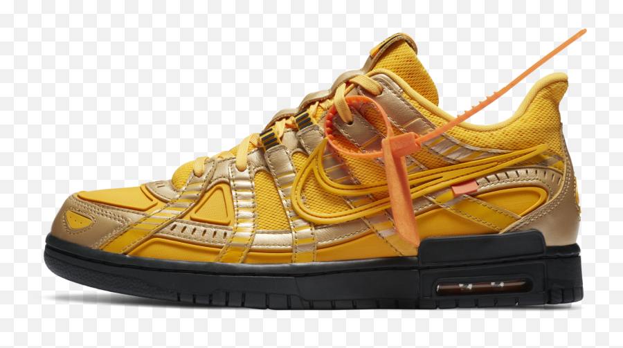 Nike Off White Rubber Dunk Official - Off White X Nike Air Rubber Dunk University Gold Emoji,Off White Png