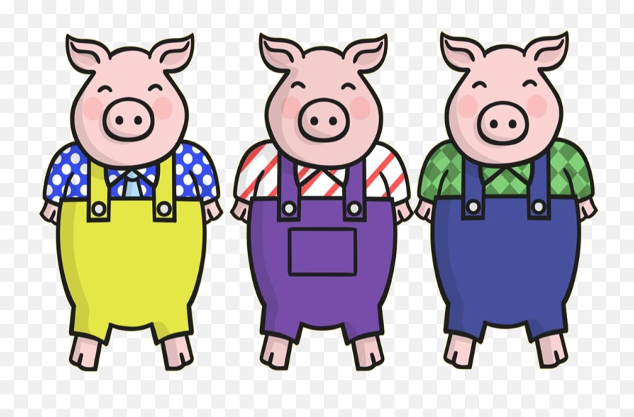 Three Little Pigs Twinkl Clipart - Three Little Pigs Theme Emoji,Pigs Clipart
