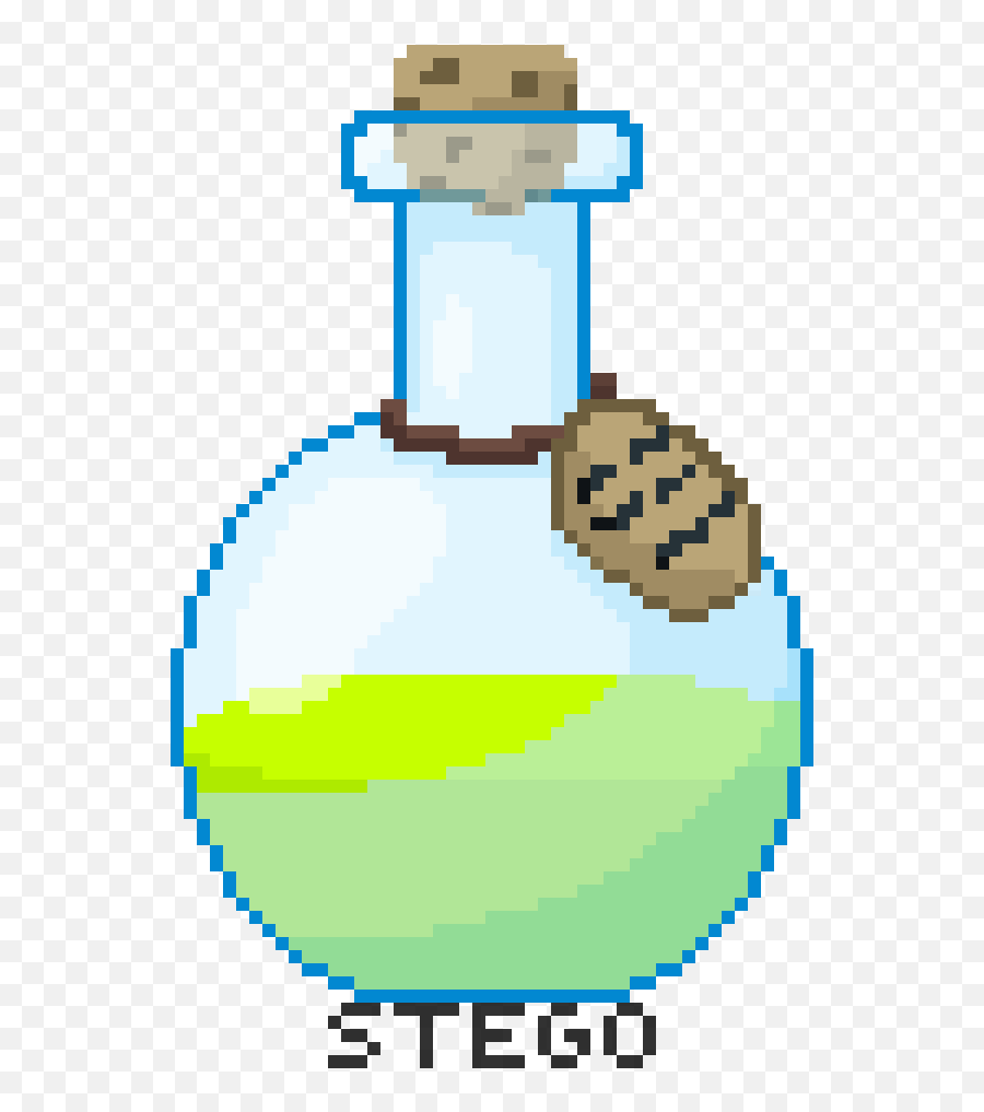 Potion Bottle - Cute Slime Pixel Art Emoji,Potion Bottle Clipart