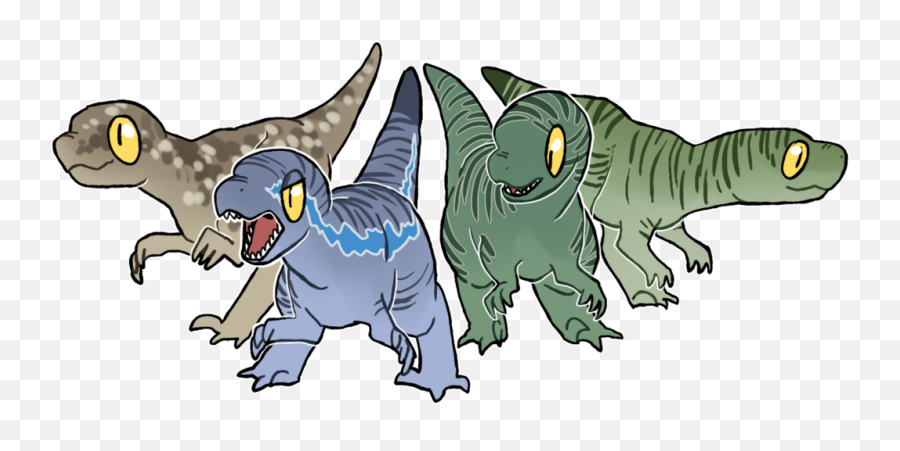 Cute Jurassic World Raptors Emoji,Jurassic World Clipart