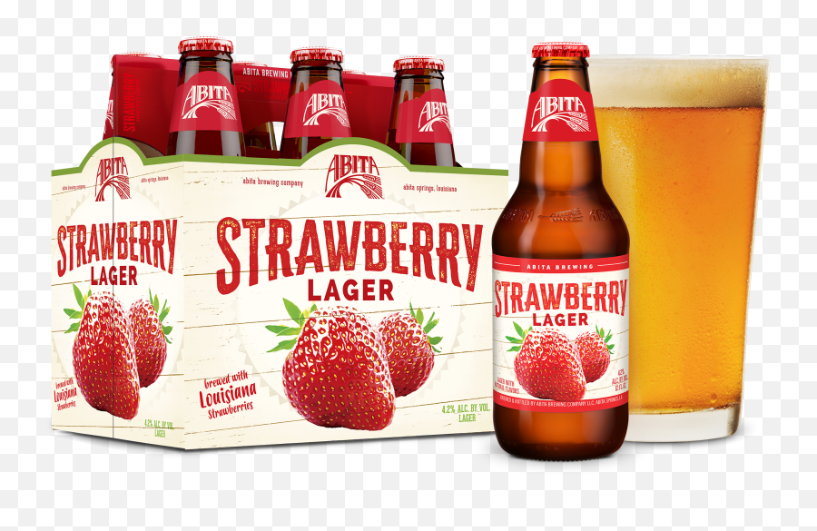 Strawberry Lager - Abita Beer Emoji,Strawberries Png